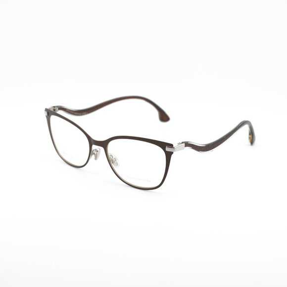 Jimmy Choo JC256 012R 00 Eyeglasses Brown/Silver 53mm Cat Eye Frame - Picture 8 of 10